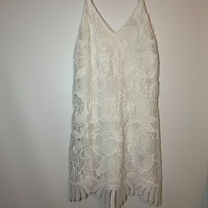 NWT express white lace dress